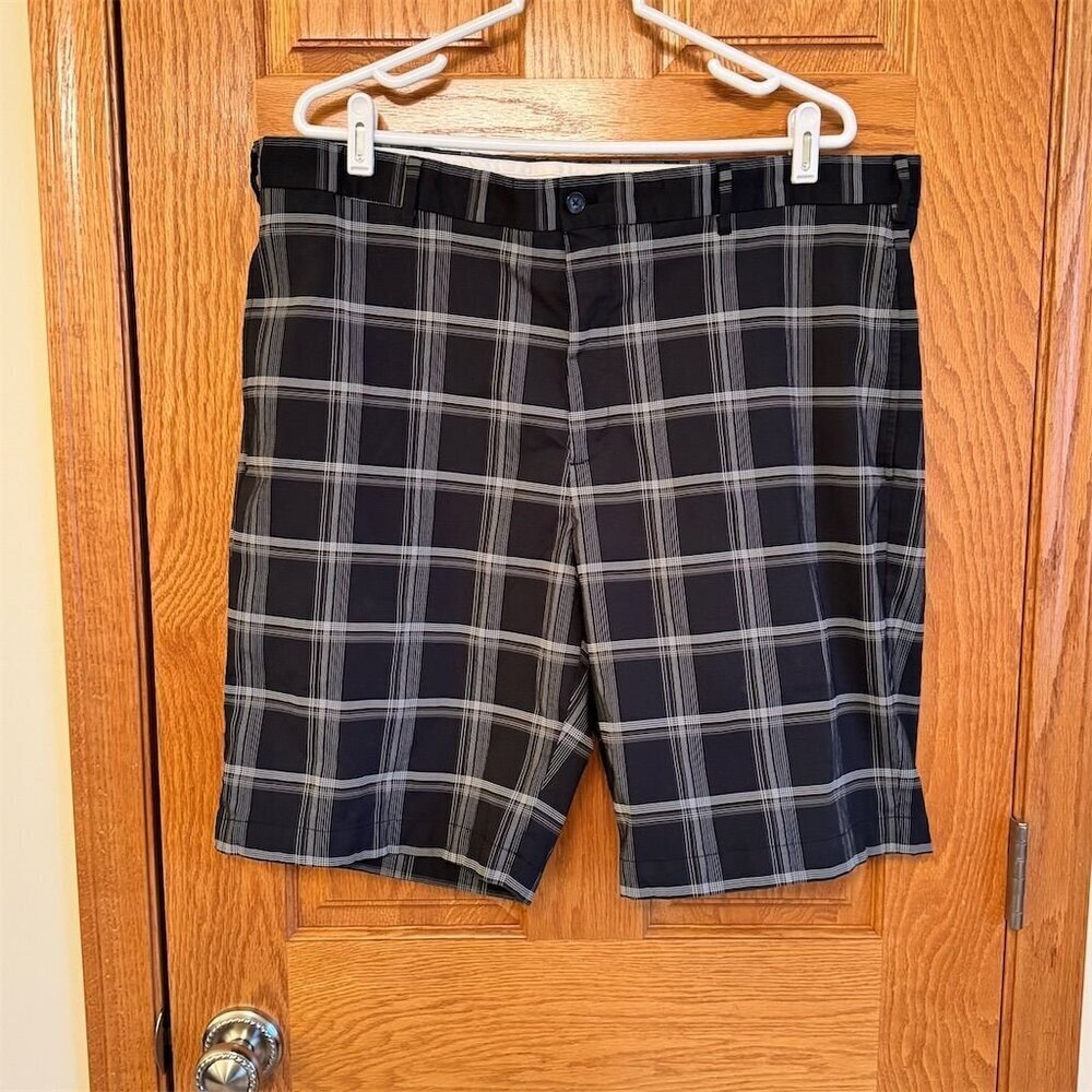 Greg Norman Men's Plaid Chino Shorts Multicolor Size 40 Casual